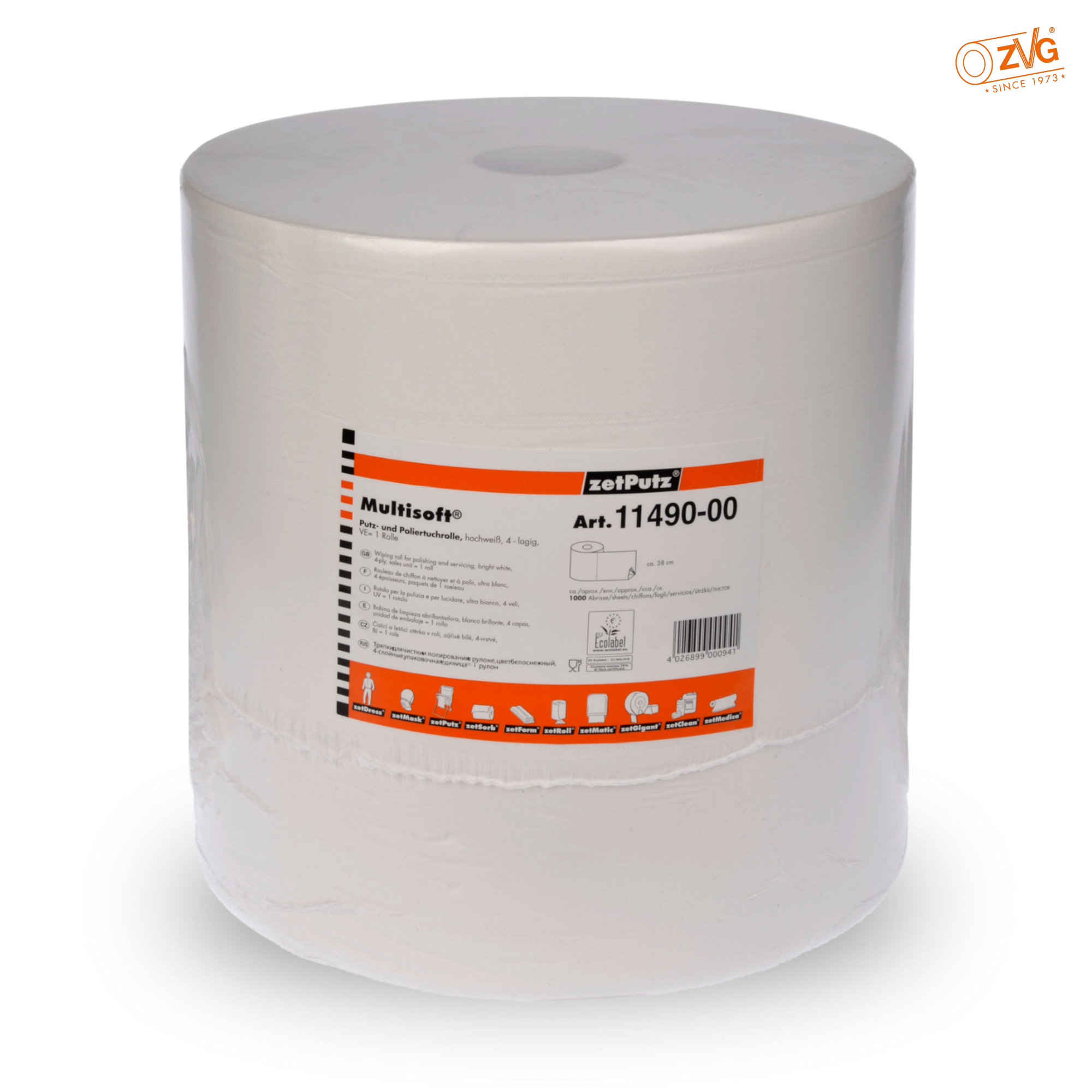 Poliertuchrolle Multisoft® Cell, 4-lagig ( 38x38 cm )